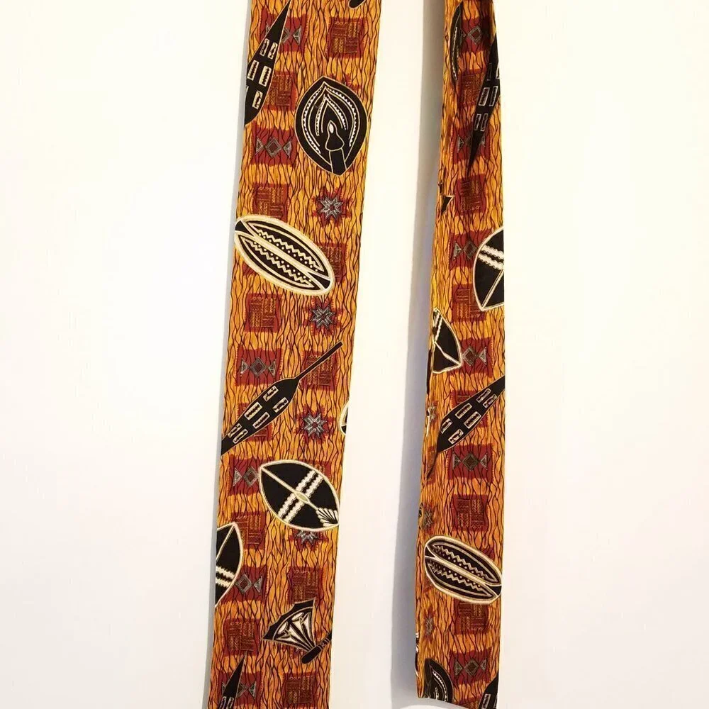 Hand Crafted Ankara Head Wrap Mask and Earrings Burgundy Gold Black 3-pieces